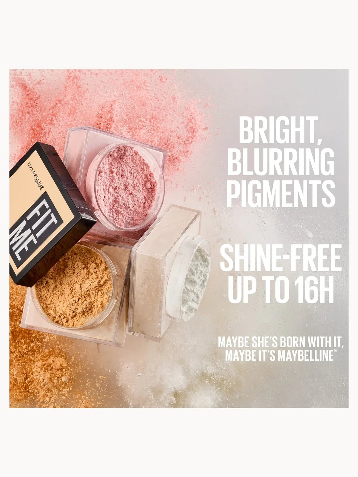 MAYBELLINE NEW YORK BRIGHTENING SETTING POWDER(TRANSCLUCENT)01