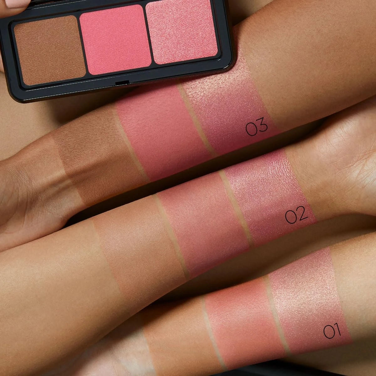 Kiko Milano-Multi Finish Trio Blush And Bronzer Palette