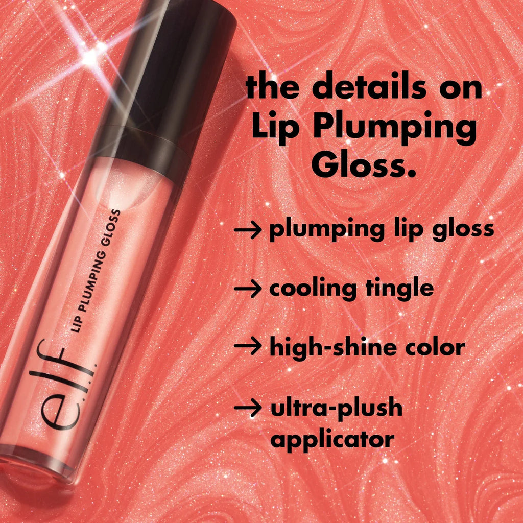 E.L.F Lip Plumping Gloss-Mocha Twist - Medium Pinky Brown