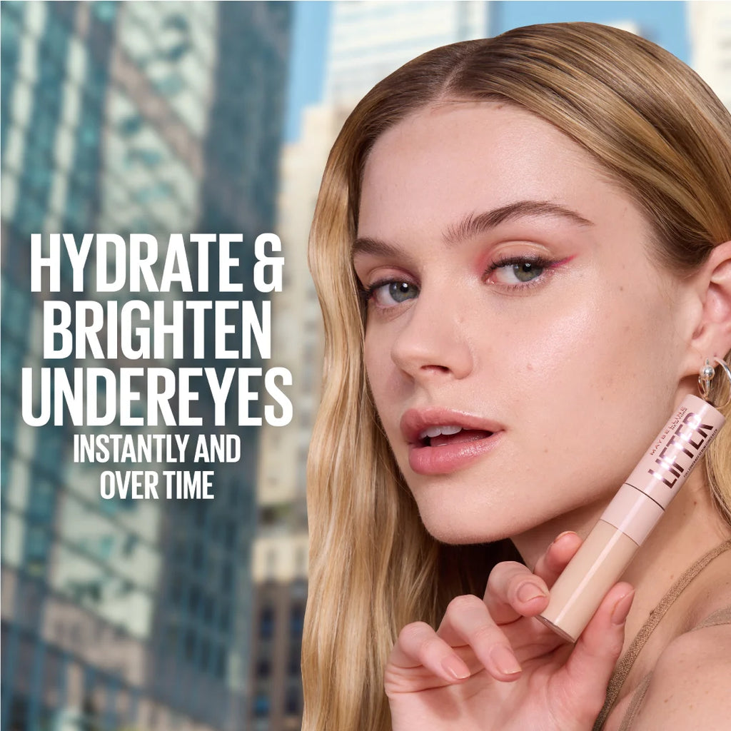 Maybelline Lifter Serum Concealer, Full Coverage, Includes 2% Peptides + Caffeine to Hydrate & Brighten Under Eyes-15-