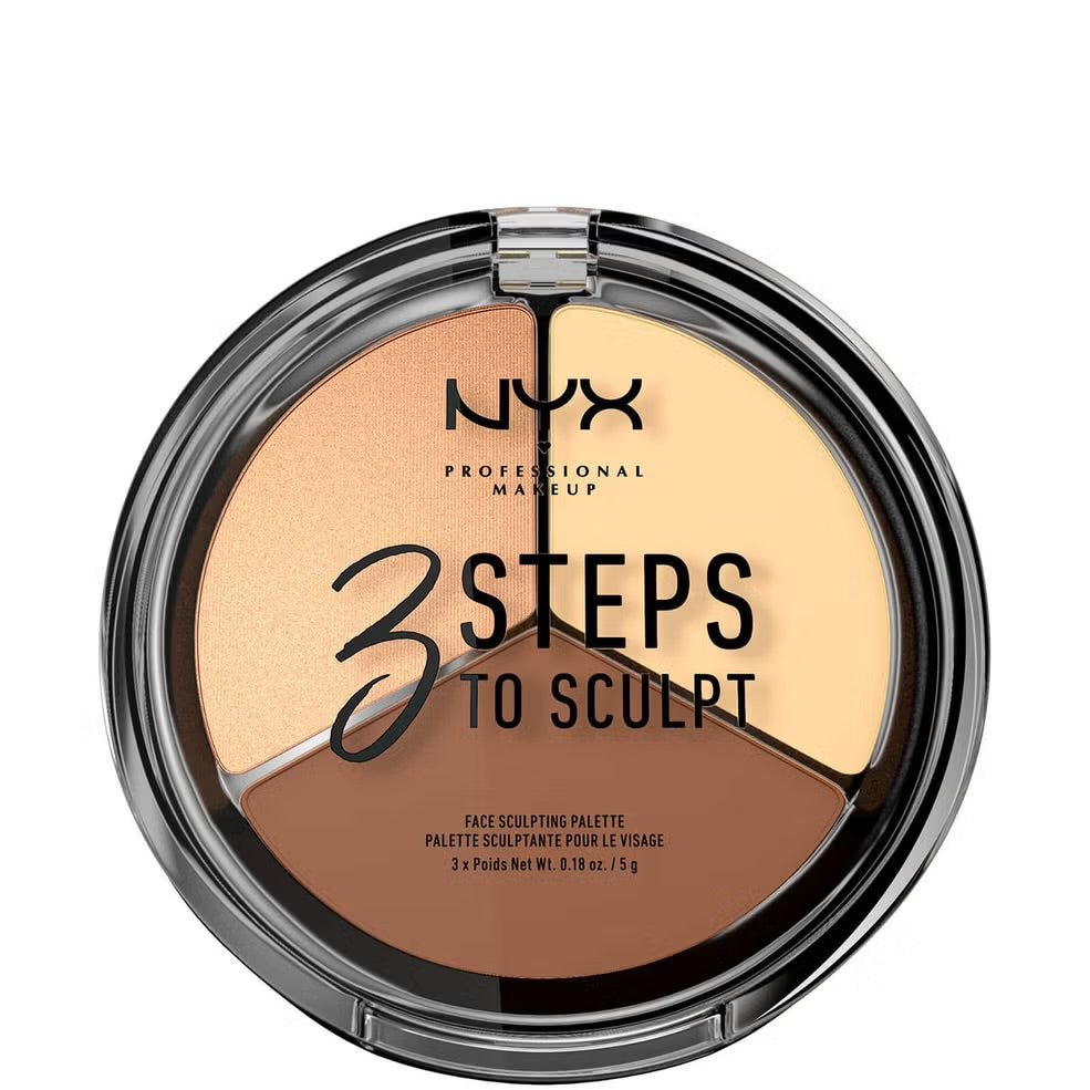 NYX Highlighter & Contouring 3 STEPS TO SCULPT