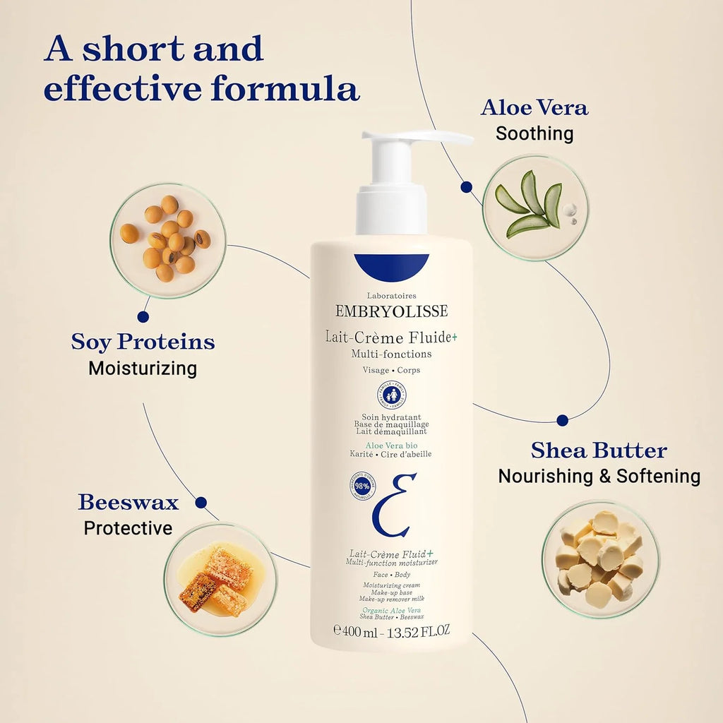 EMBRYOLISSE LAIT CREME FLUID MAKEUP PRIMER FACE AND BODY 400ML