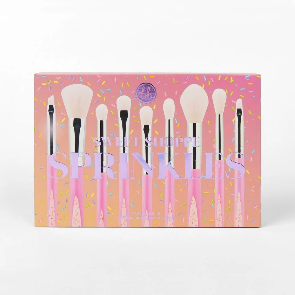 BH Cosmetics Sweet Shoppe 9 Piece Brush Set New in Box