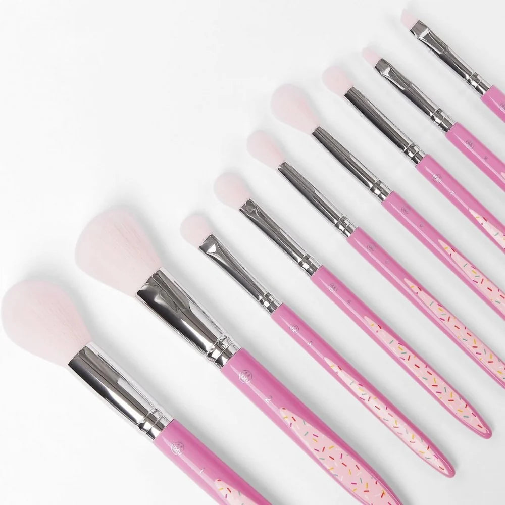 BH Cosmetics Sweet Shoppe 9 Piece Brush Set New in Box