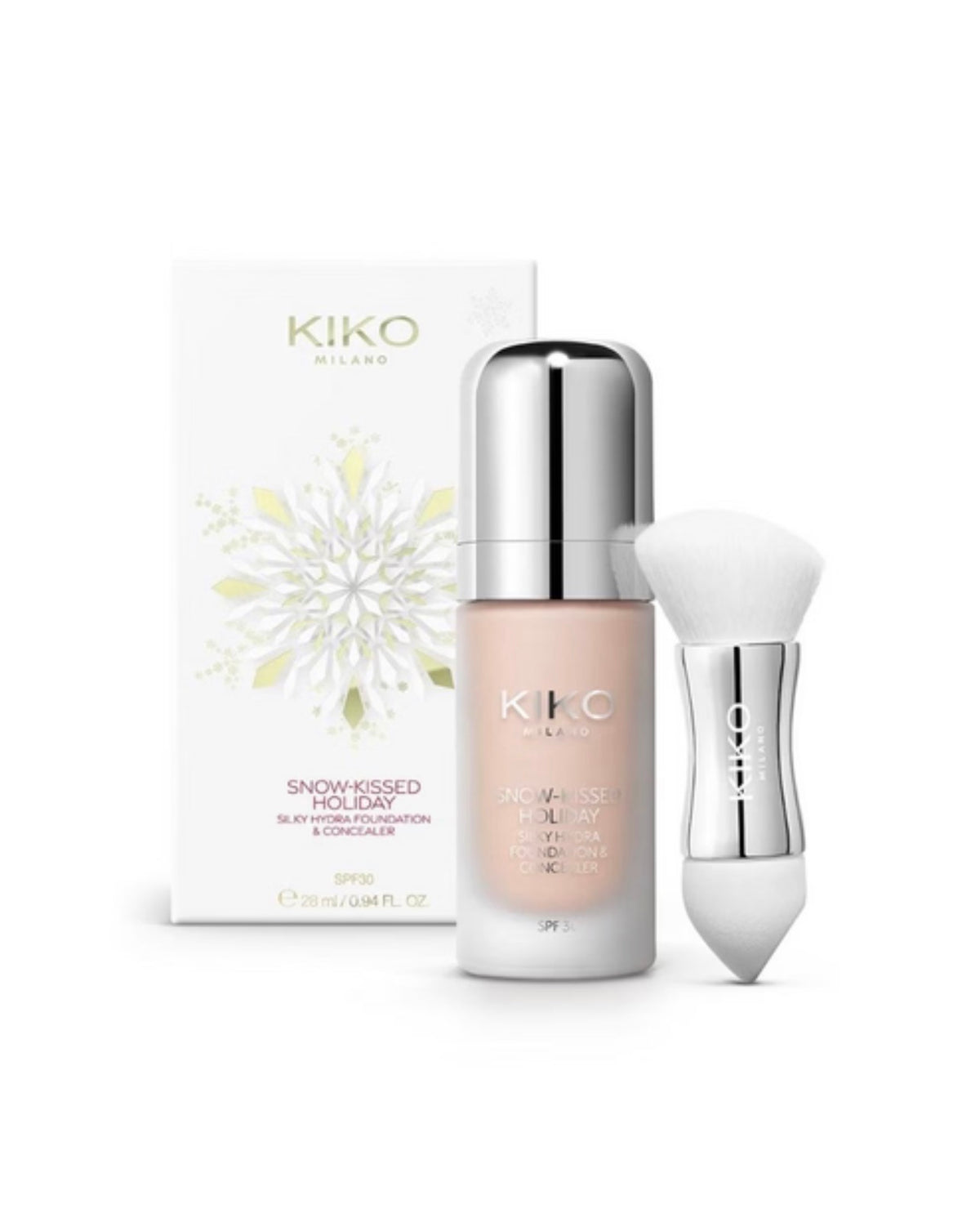 Kiko Milano Snow-Kissed Holiday Silky Hydra Foundation And Concealer Spf30