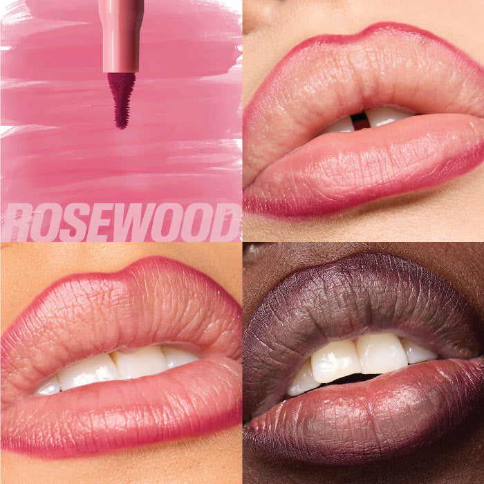 HUDA BEAUTY MAKEOUT SESH LIP DUO(Rosy Nudes