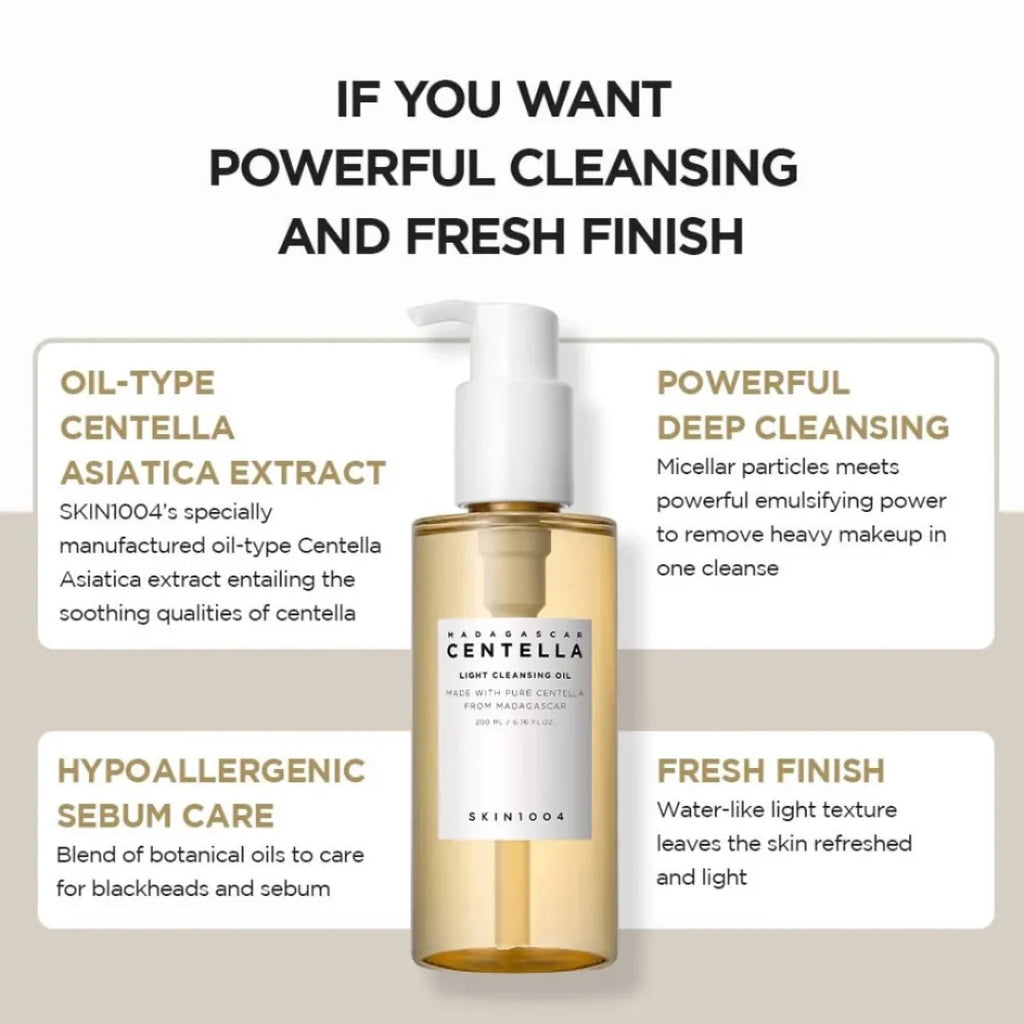Skin1004 Madagascar Centella Light Cleansing Oil