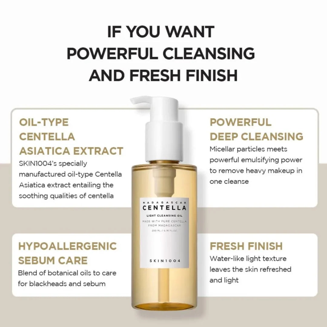 Skin1004 Madagascar Centella Light Cleansing Oil