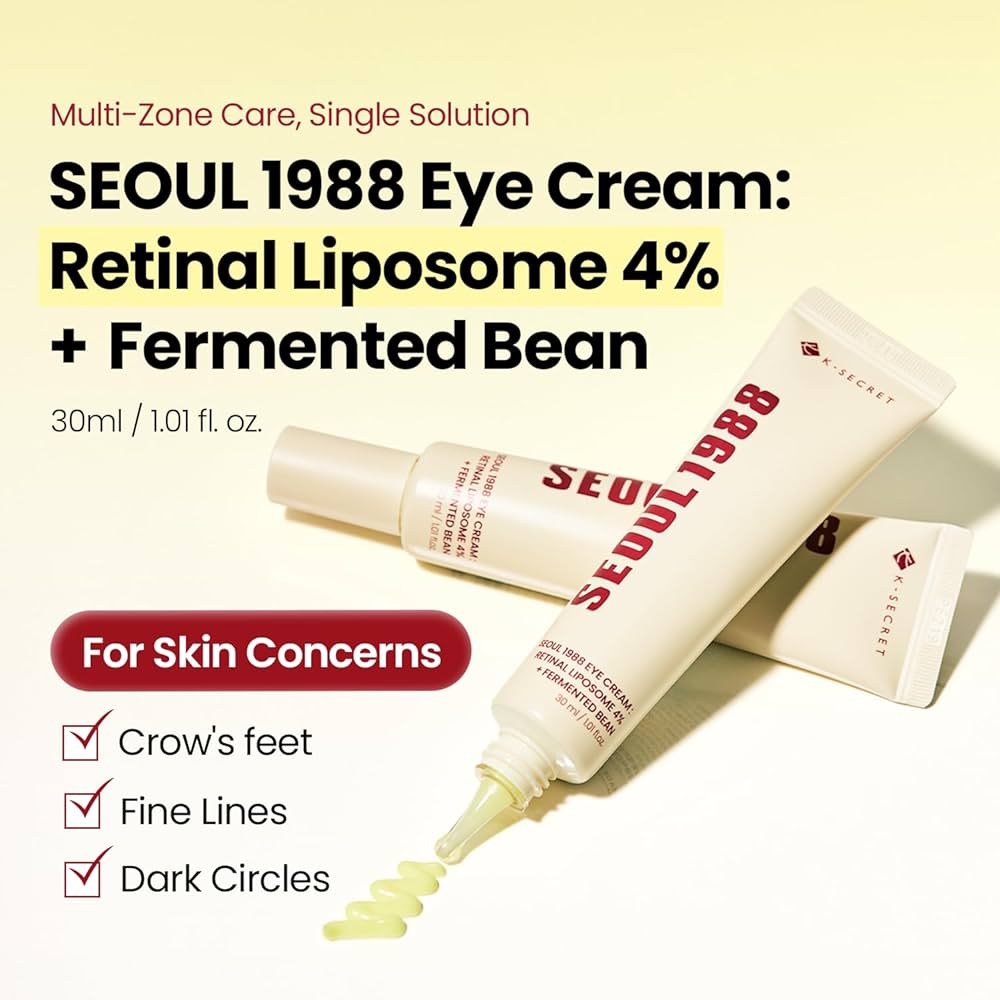K-SECRET SEOUL 1988 EYE CREAM : RETINAL LIPOSOME 4% + FERMENTED BEAN