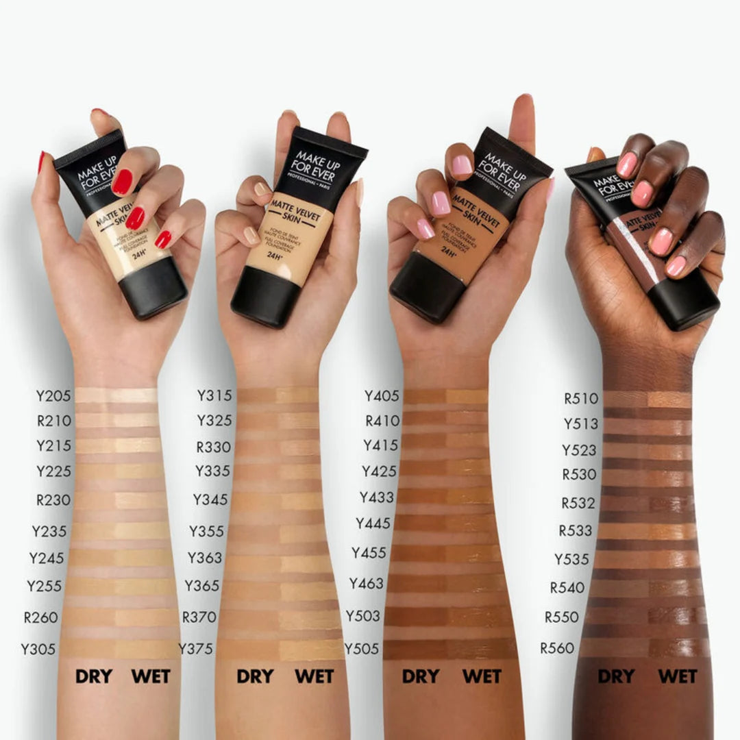 Makeup Forever Matte Velvet Skin Liquid Foundation-Y415-almond