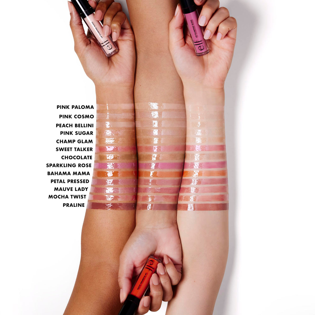 E.L.F Lip Plumping Gloss-Mocha Twist - Medium Pinky Brown