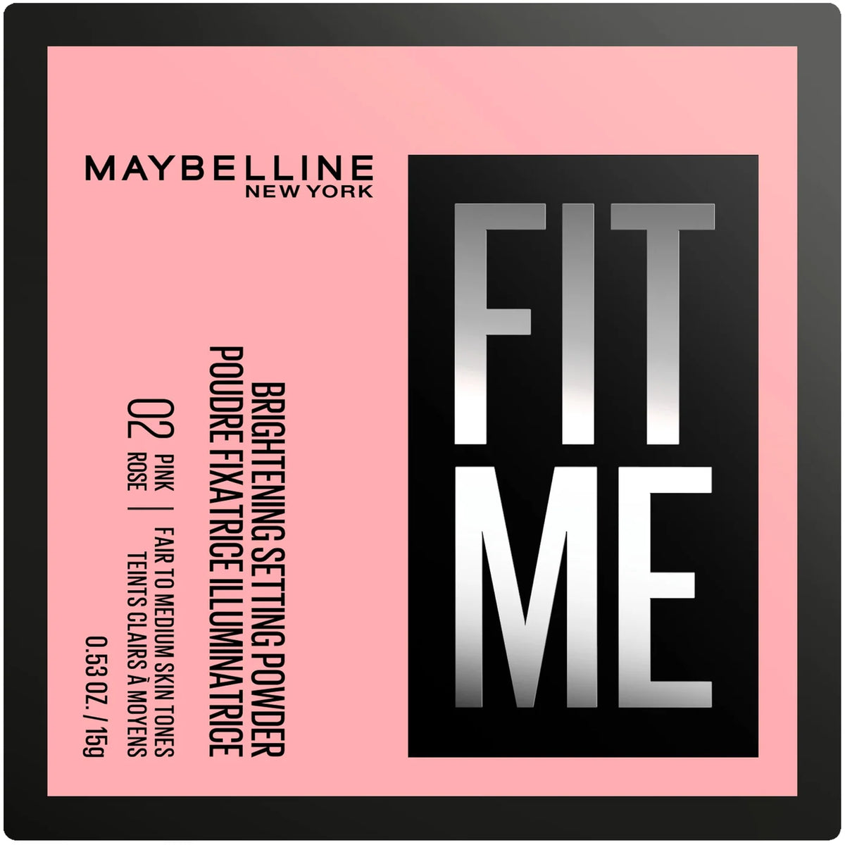 MAYBELLINE NEW YORK BRIGHTENING SETTING POWDER(PINK ROSE)02