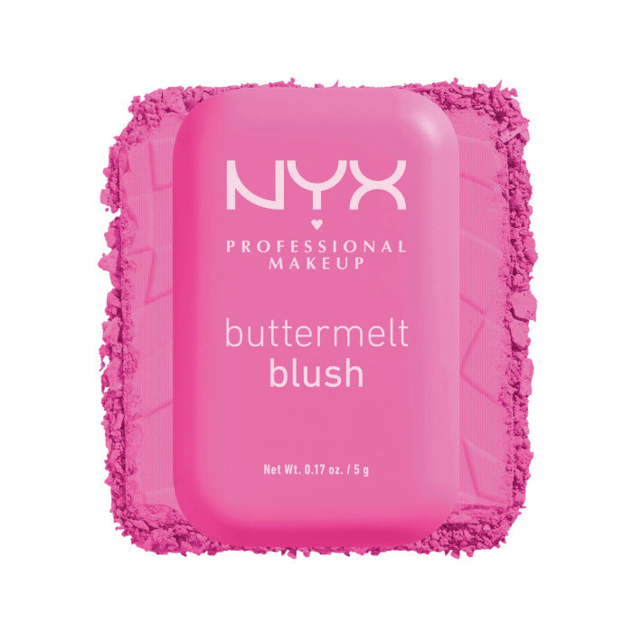 NYX BUTTERMELT HIGH-PIGMENT BLUSH 01 My butta half