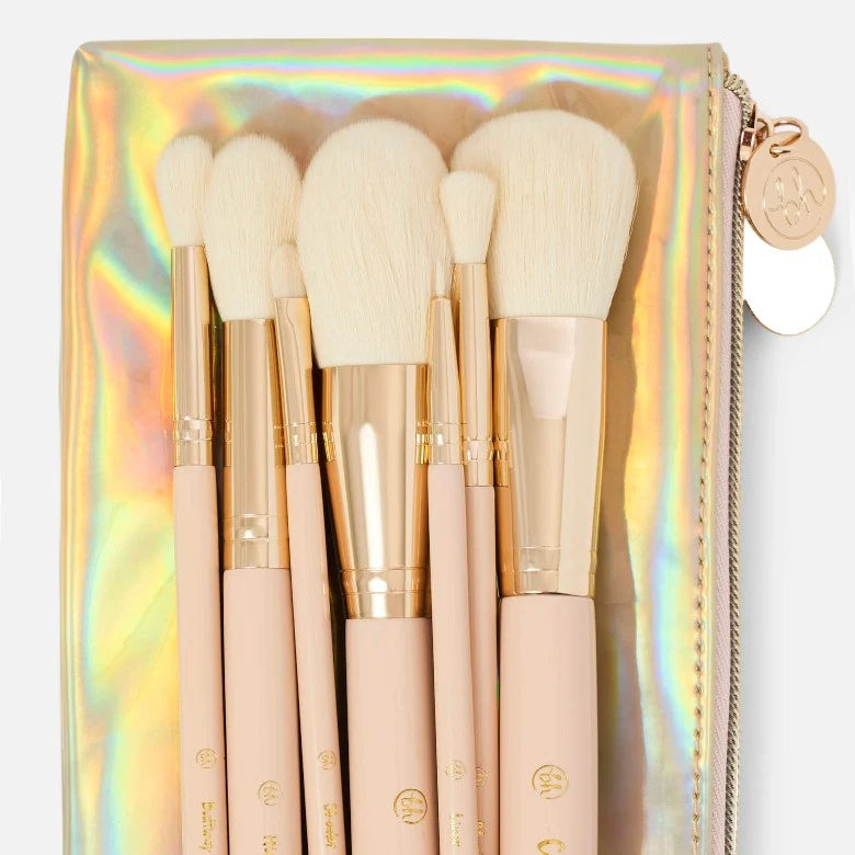 BH Cosmetics Travel Series 7 Piece Face & Eye Brush Set With Bag