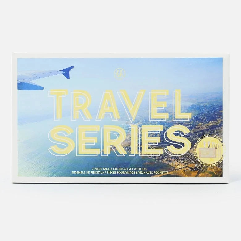 BH Cosmetics Travel Series 7 Piece Face & Eye Brush Set With Bag